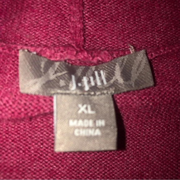 5/$25 J. Jill Turtle Cowl Neck Sweater Fuchsia Pink XL Long Sleeves - Picture 2 of 7